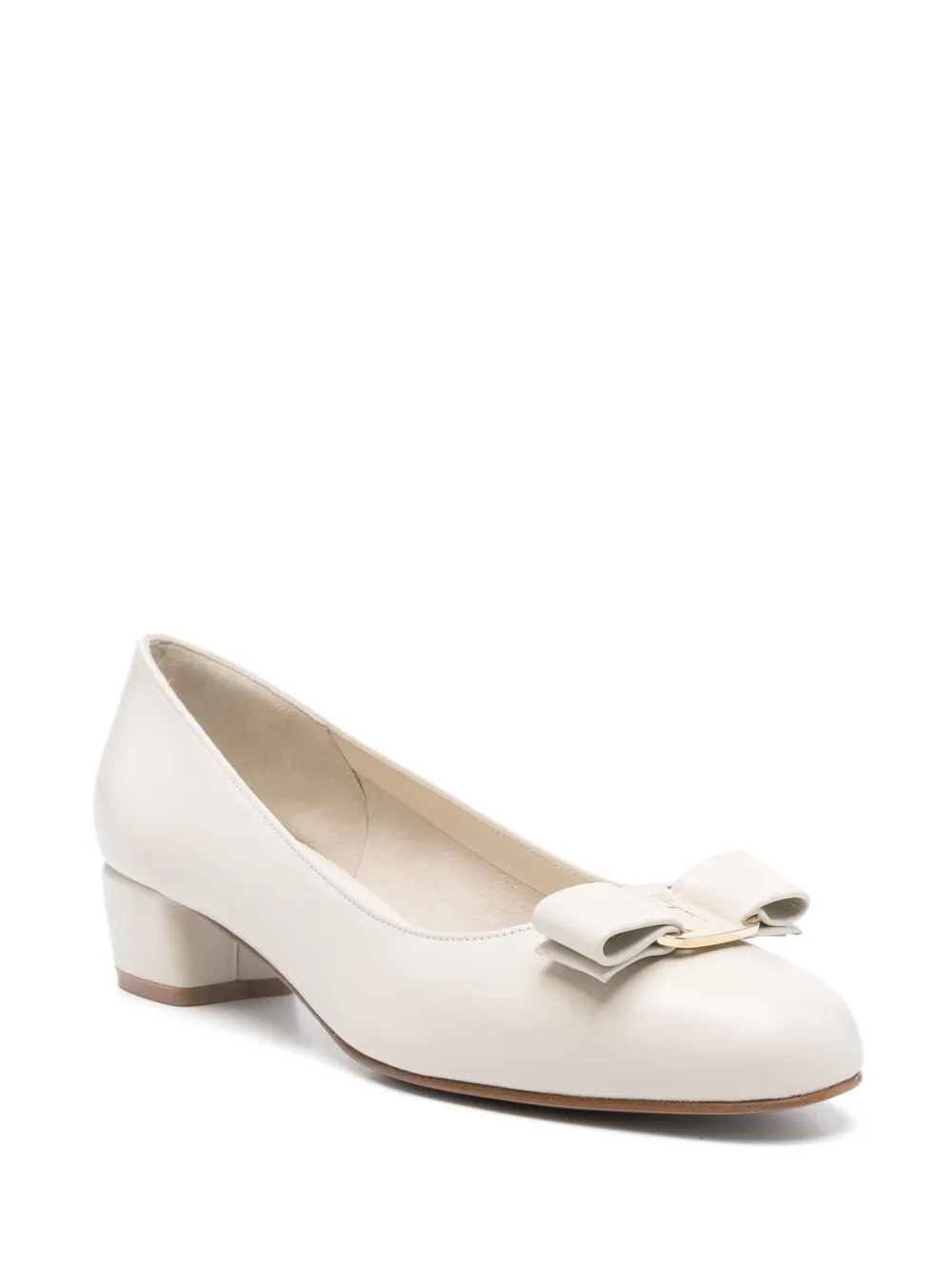 Ferragamo 35 mm Viva Bow pumps - Beige