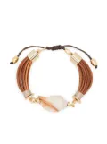 Tohum leather bracelet - Gold