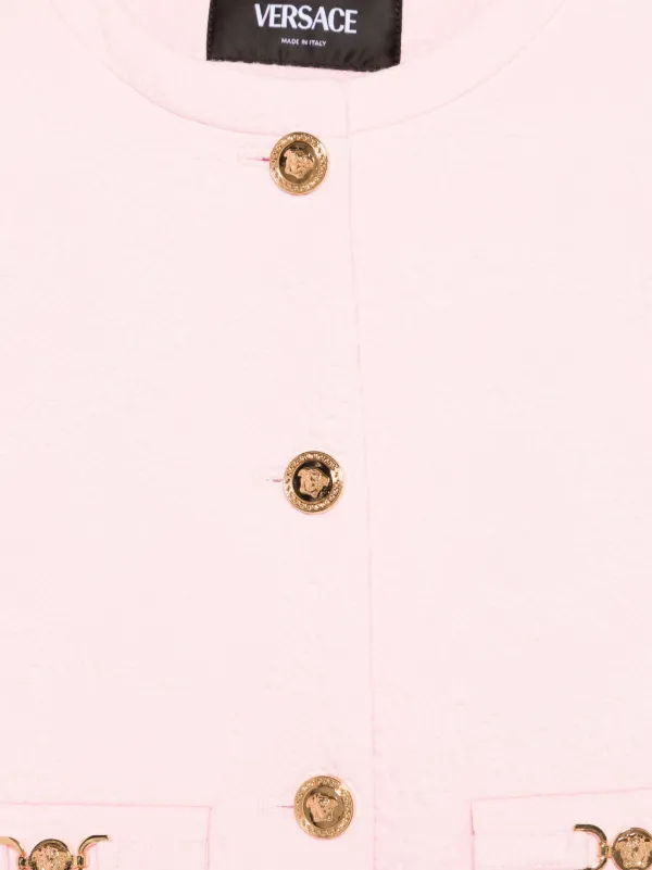 Versace Kids floral-jacquard Blazer Pink FARFETCH ID