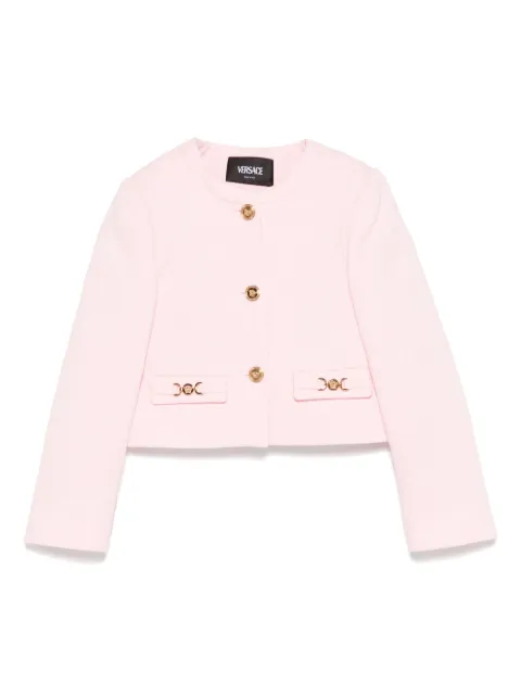 Versace Kids floral-jacquard blazer