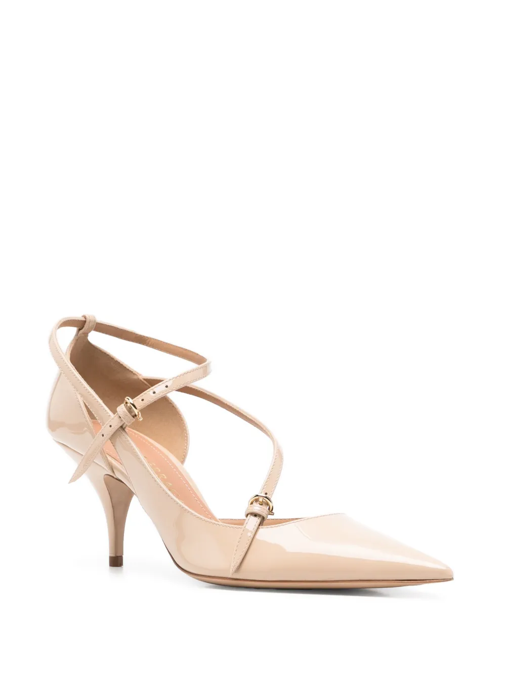 Ferragamo 70mm strappy pump Neutrals