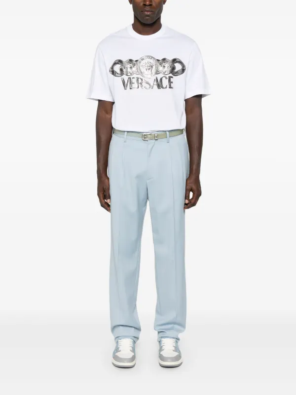 Versace Medusa On Chain T-shirt | White | FARFETCH FI