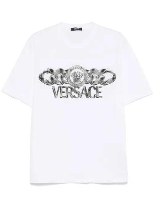 T-shirt Medusa On Chain - Versace - Modalova