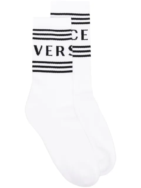 Versace calcetines con logo estilo años 90