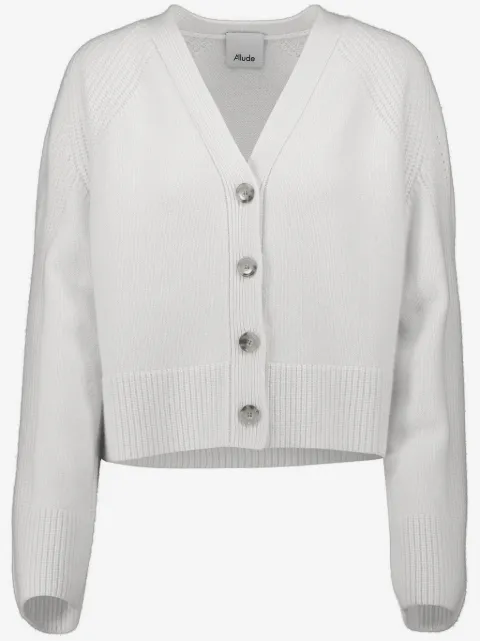 Allude buttoned v-neck cardigan