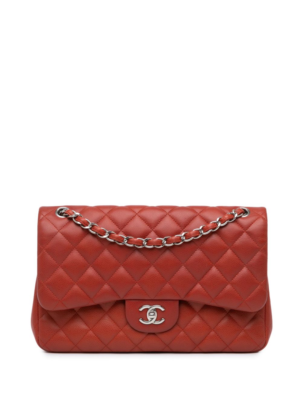 CHANEL 2010-2011 Jumbo Classic Caviar Double Flap shoulder bag Women