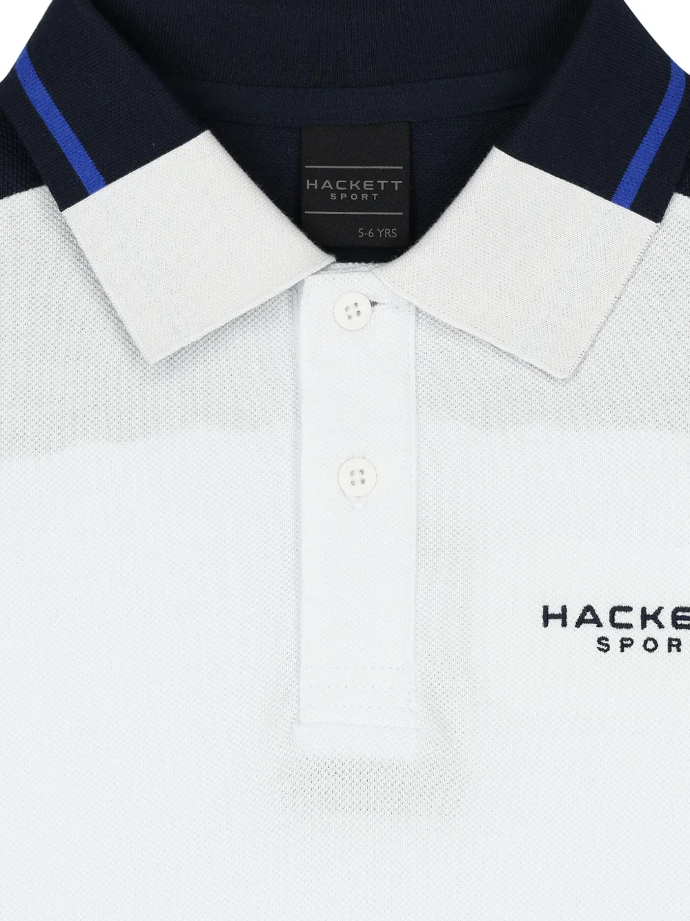 Hackett Kids Poloshirt met geborduurd logo Wit