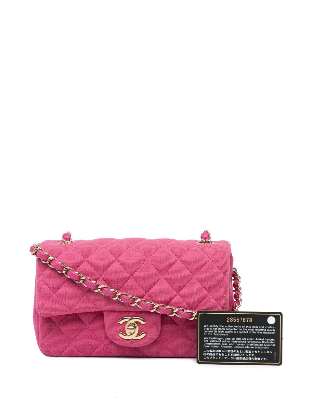 Cheap HOT SALE CHANEL 2019 Mini Rectangular Classic Jersey Single Flap crossbody bag Women