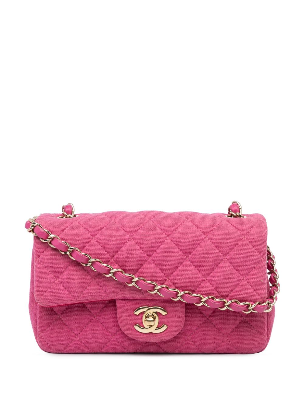 Cheap HOT SALE CHANEL 2019 Mini Rectangular Classic Jersey Single Flap crossbody bag Women