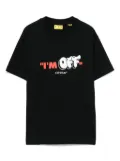Off-White Kids logo-print T-shirt - Black