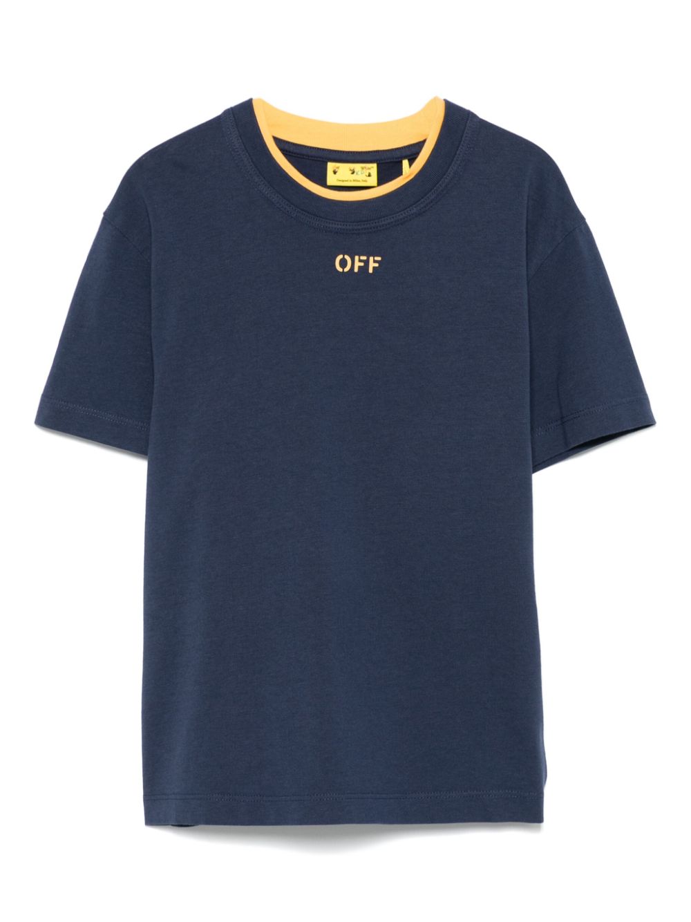 Off-White Kids logo-print T-shirt - Blue