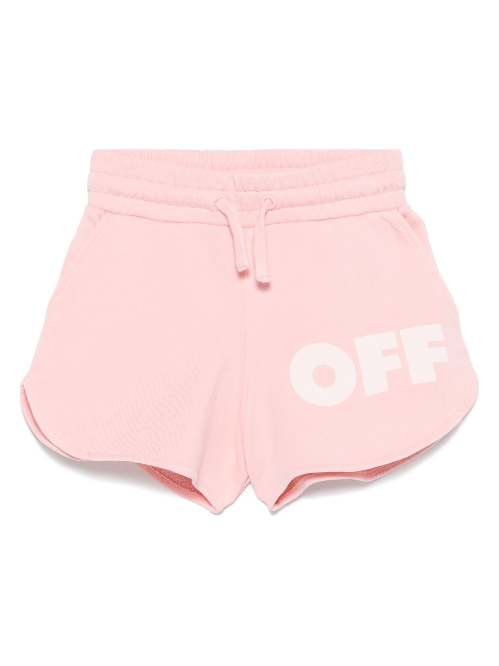 Off-White Kids logo-print shorts - Pink