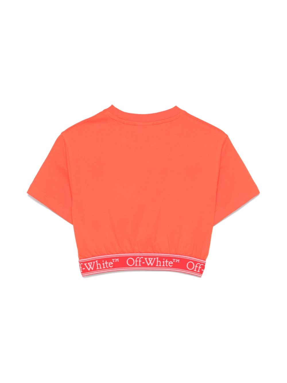 Off-White Kids T-shirt met logoband - Rood