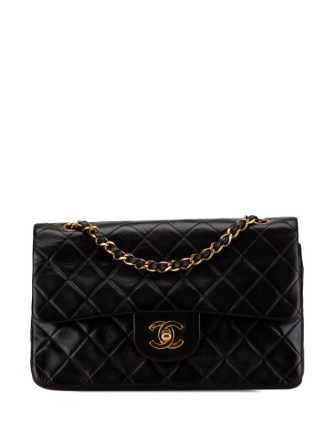 HOT SALE CHANEL 1991-1994 Small Classic Lambskin Double Flap shoulder bag Women