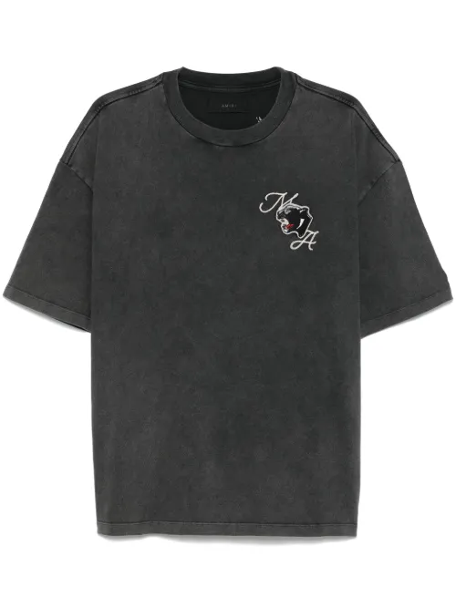 AMIRI t-shirt à logo brodé - Gris - AMIRI - Modalova