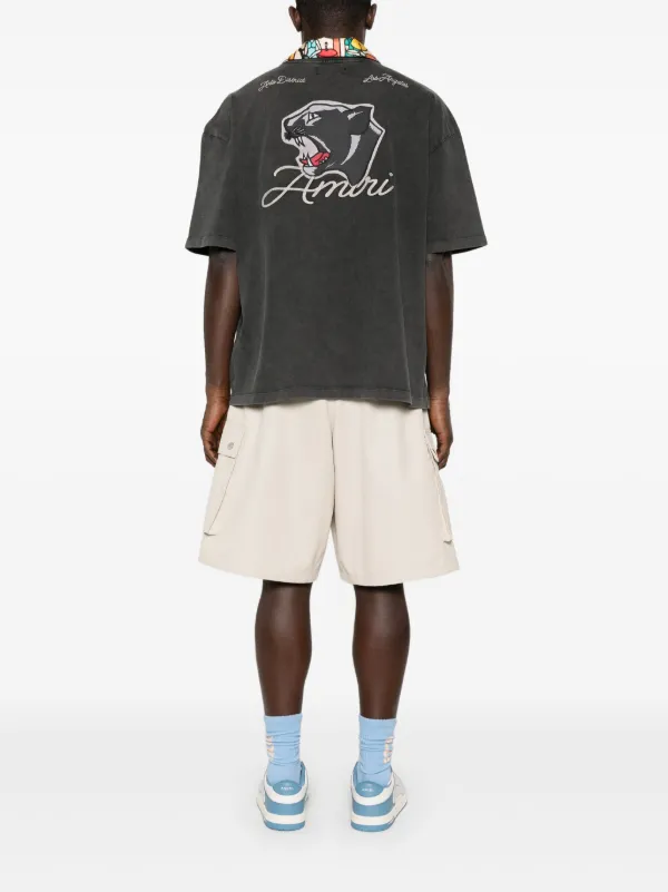 (セール！)AMIRI 背ロゴTシャツ 灰 ★Sサイズ★【正規取扱店】 AMIRI ロゴ Tシャツ | ブラック | FARFETCH JP