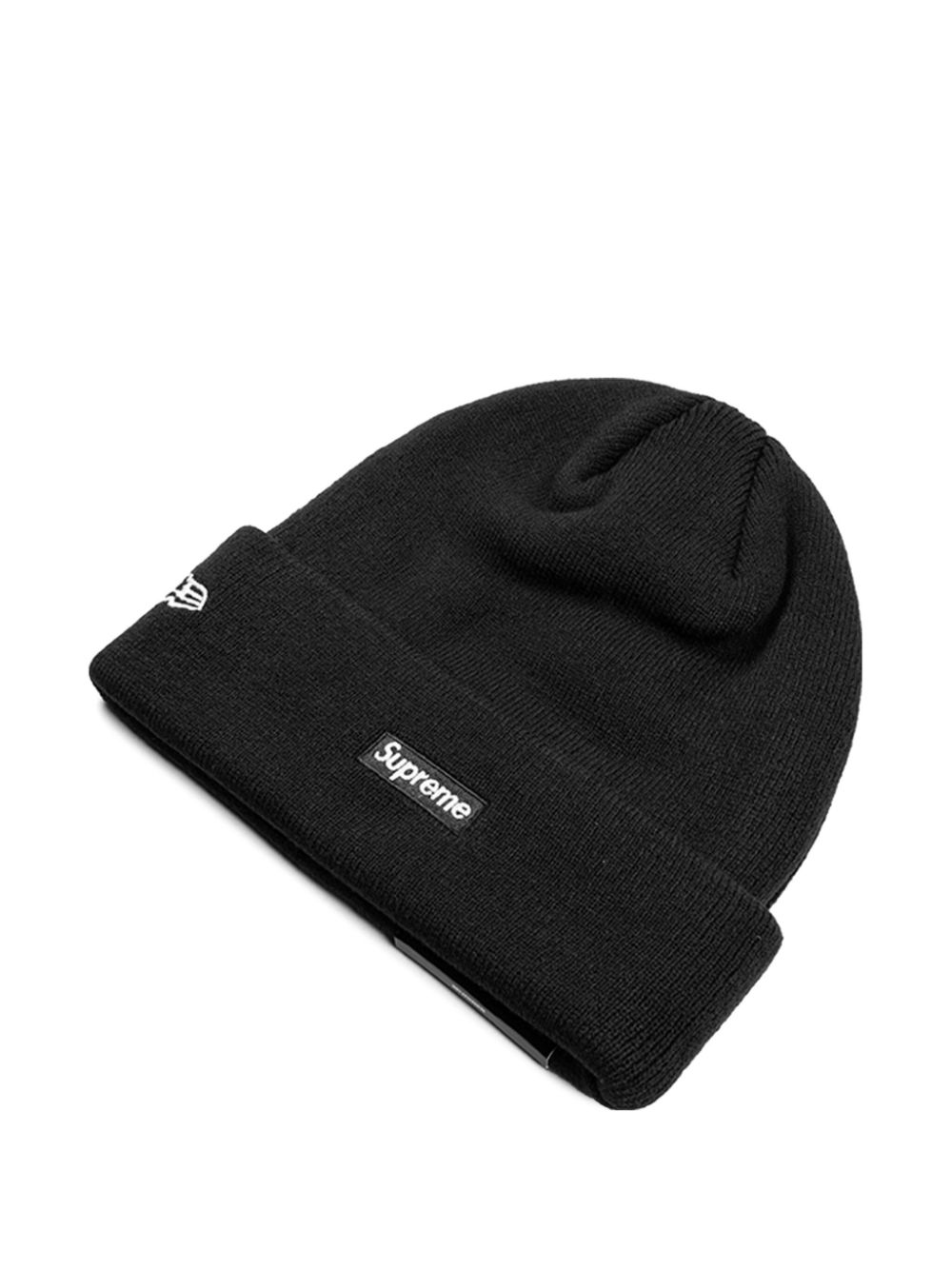 Supreme x New Era $ muts met logopatch - Zwart