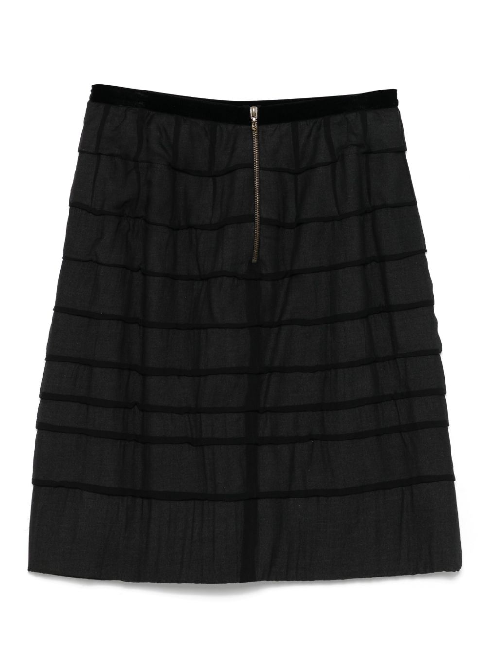 Lanvin Pre-Owned 2006s gestreepte rok - Zwart