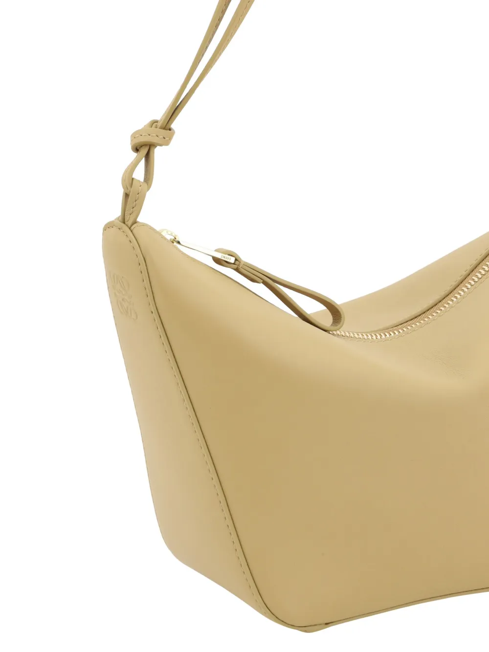 Loewe Small Cubi Anagram Jacquard Canvas And Leather Shoulder Bag In Neutrals