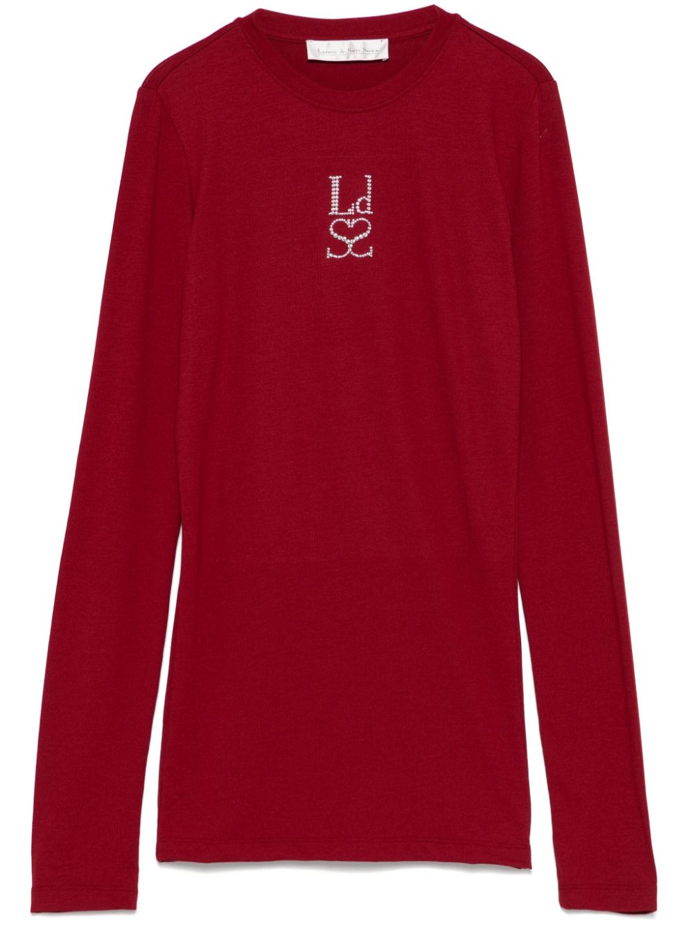 Ludovic de Saint Sernin T-shirt met logo studs Rood