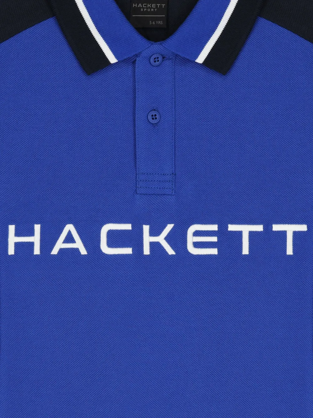 Hackett Kids Poloshirt met geborduurd logo Blauw