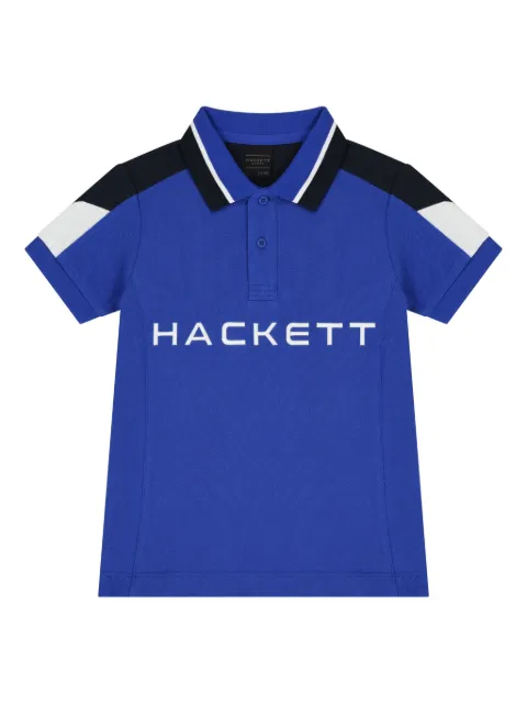 Hackett Kids logo-embroidered polo shirt
