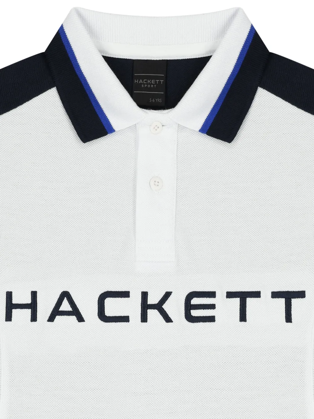 Hackett Kids Poloshirt met geborduurd logo Wit