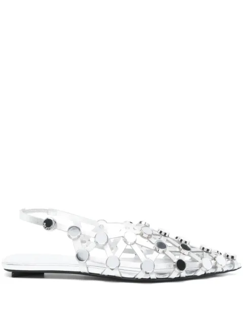 The Attico Grid ballet flats