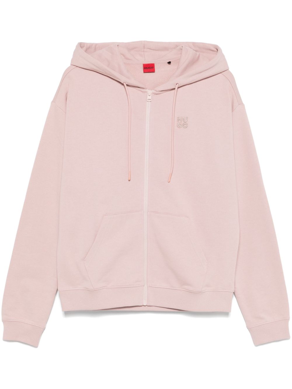 logo-embroidered hoodie