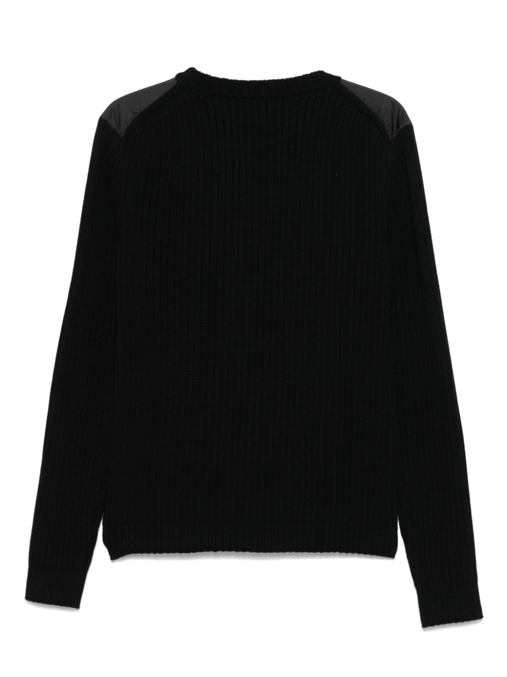 HUGO panelled sweater - Zwart