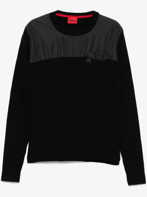 HUGO panelled sweater