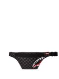 sprayground kid Drip Check Shark belt bag - Black