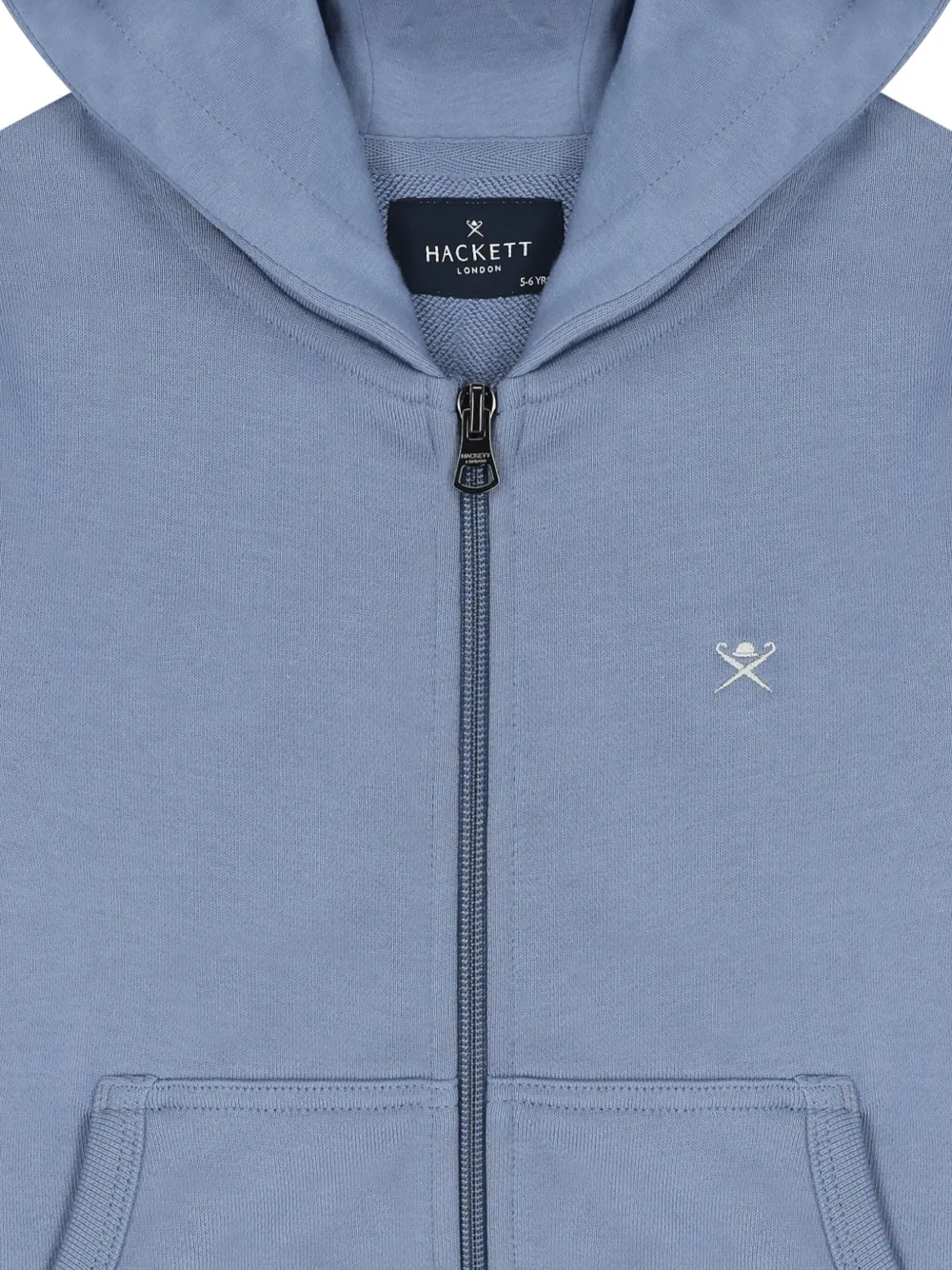 Hackett Kids Hoodie met geborduurd logo Blauw