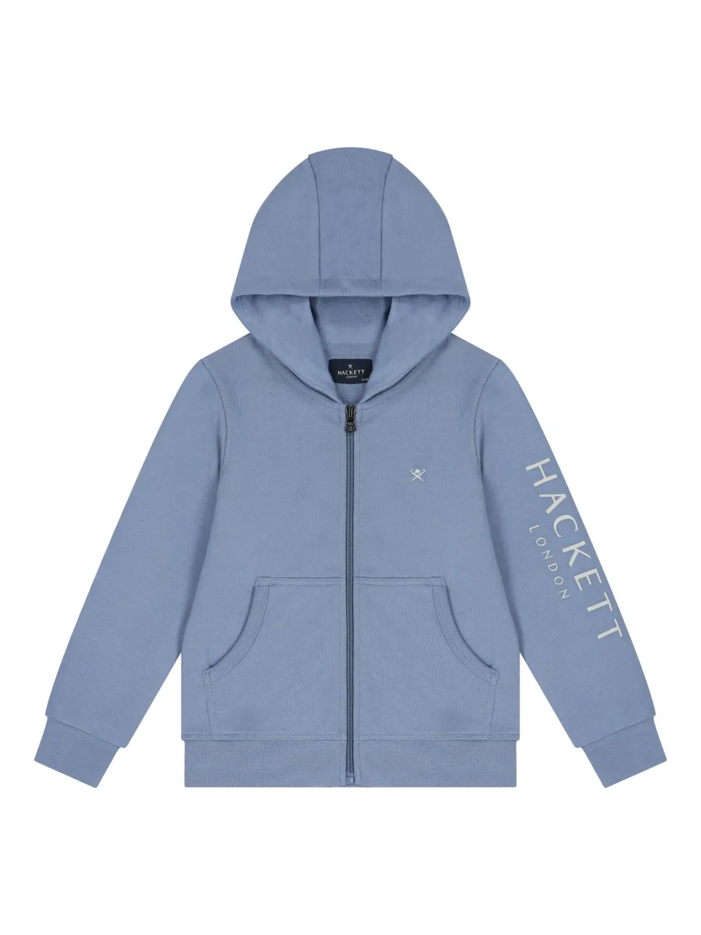 Hackett Kids Hoodie met geborduurd logo - Blauw