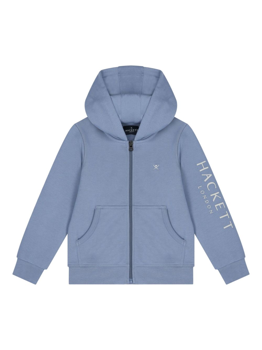 Hackett Kids Hoodie met geborduurd logo Blauw