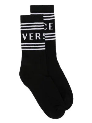 Comme Des Garçons Homme Plus ロゴ 靴下 | ブラック | FARFETCH JP
