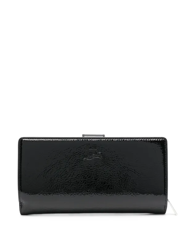Christian Louboutin Patent Leather Wallet | Black | FARFETCH