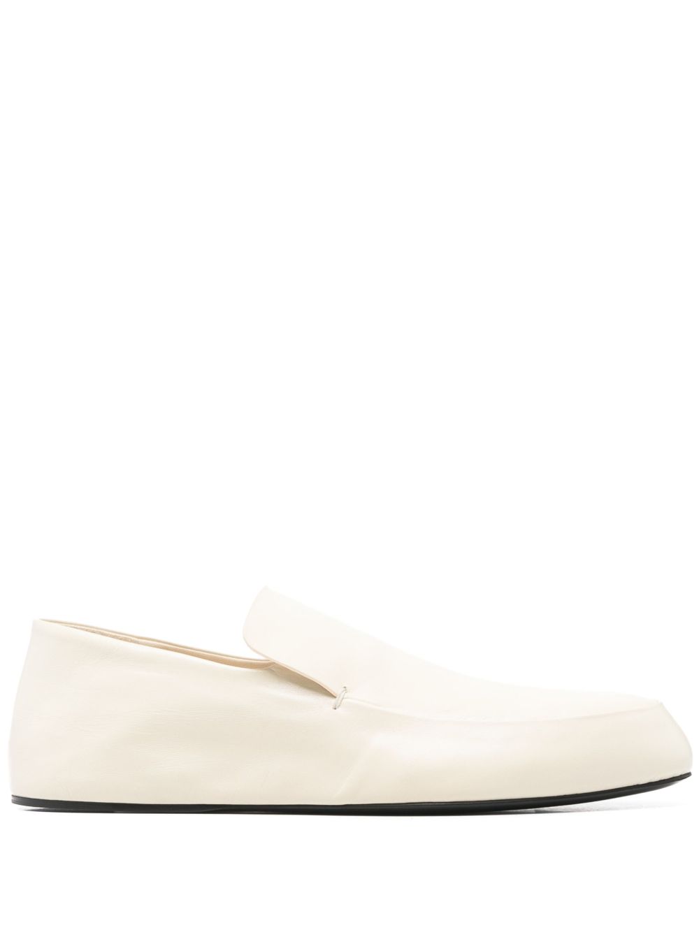 Jil Sander Leren loafers Beige