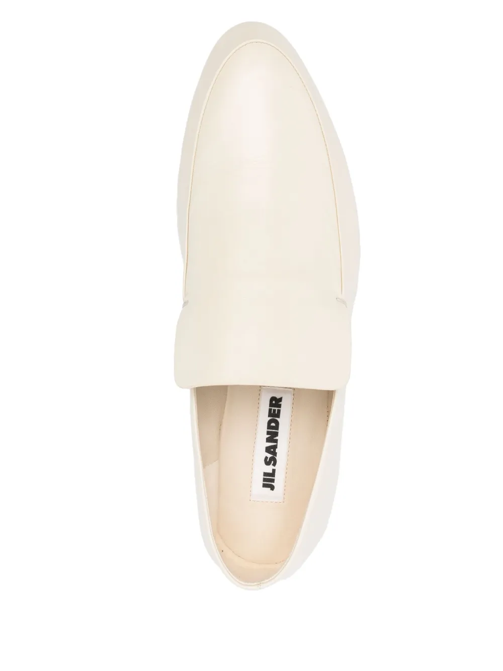 Jil Sander leather loafers Neutrals