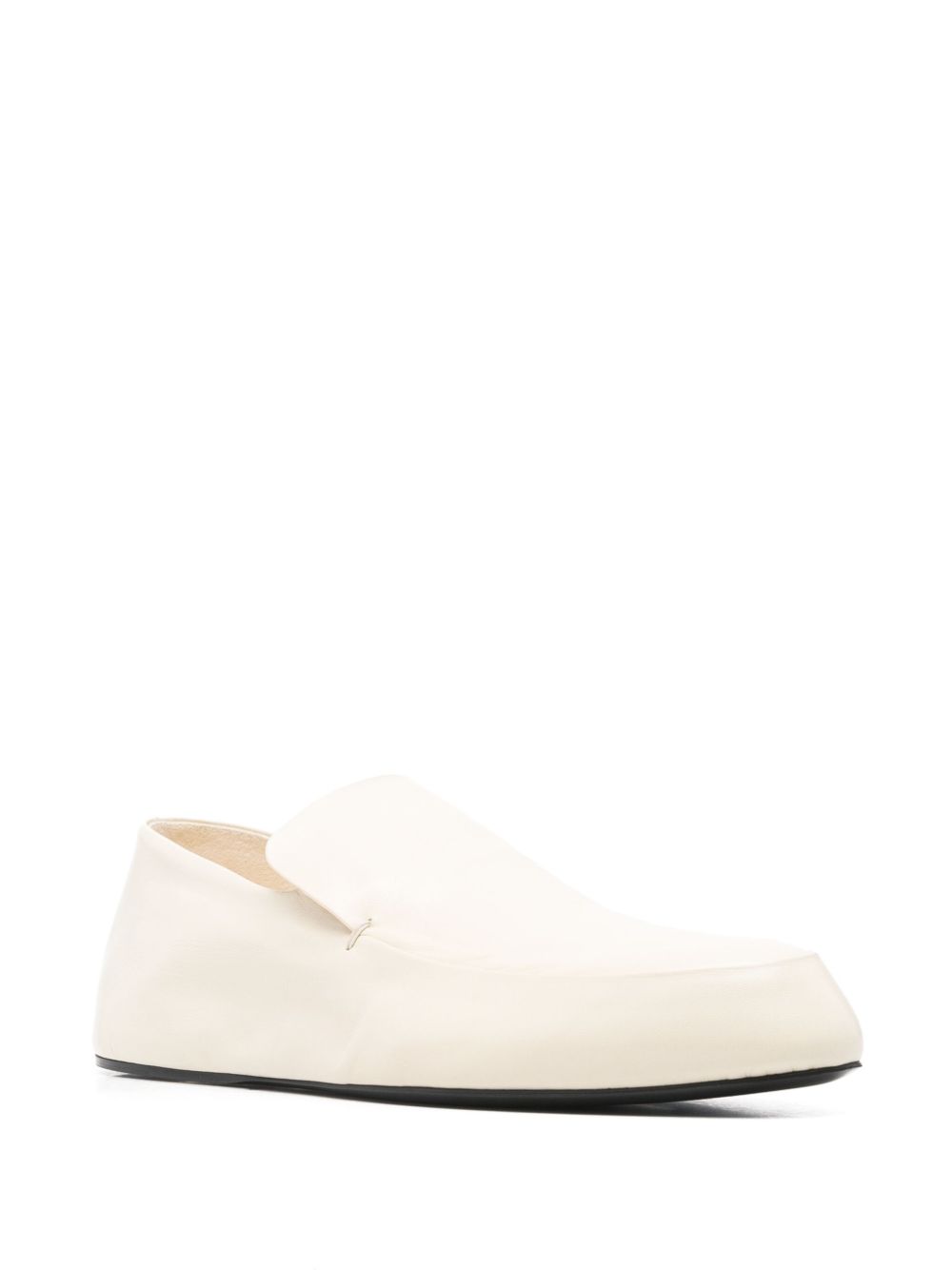 Jil Sander Leren loafers - Beige