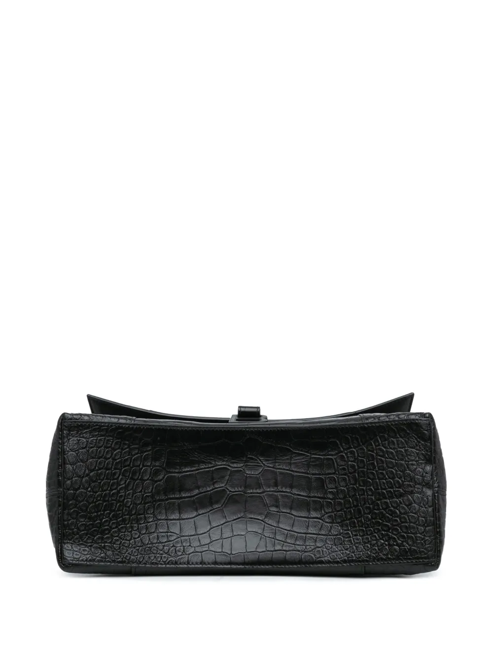 Affordable Balenciaga 2022 Medium Croc Embossed Calfskin Downtown crossbody bag Women