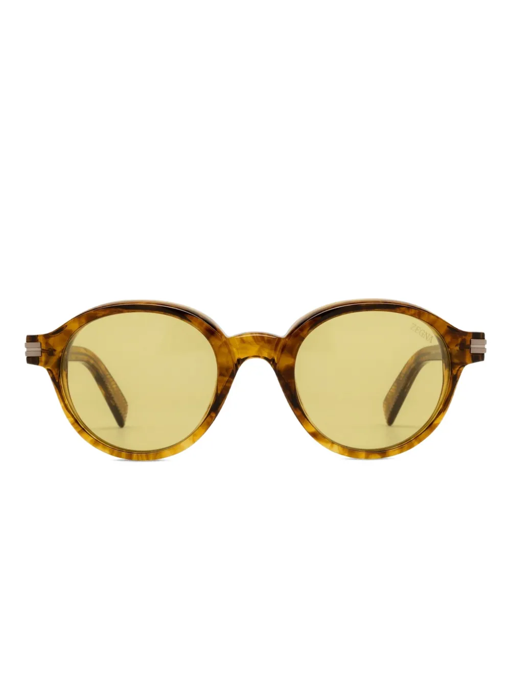 Zegna EZ0253 Light Brown Striped Bruin