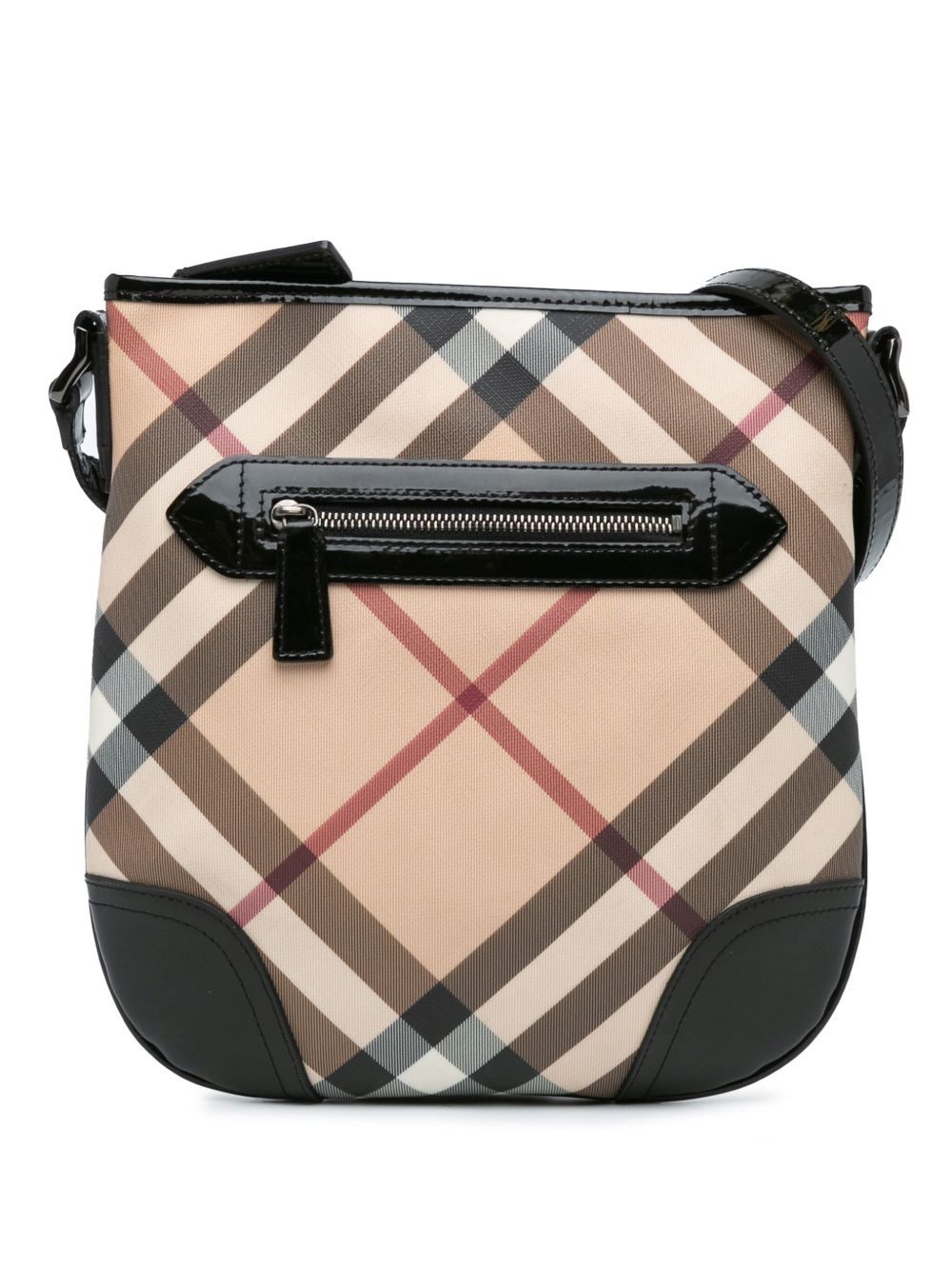 Affordable Burberry 2000-2017 Supernova Check Coated Canvas Dryden crossbody bag Women