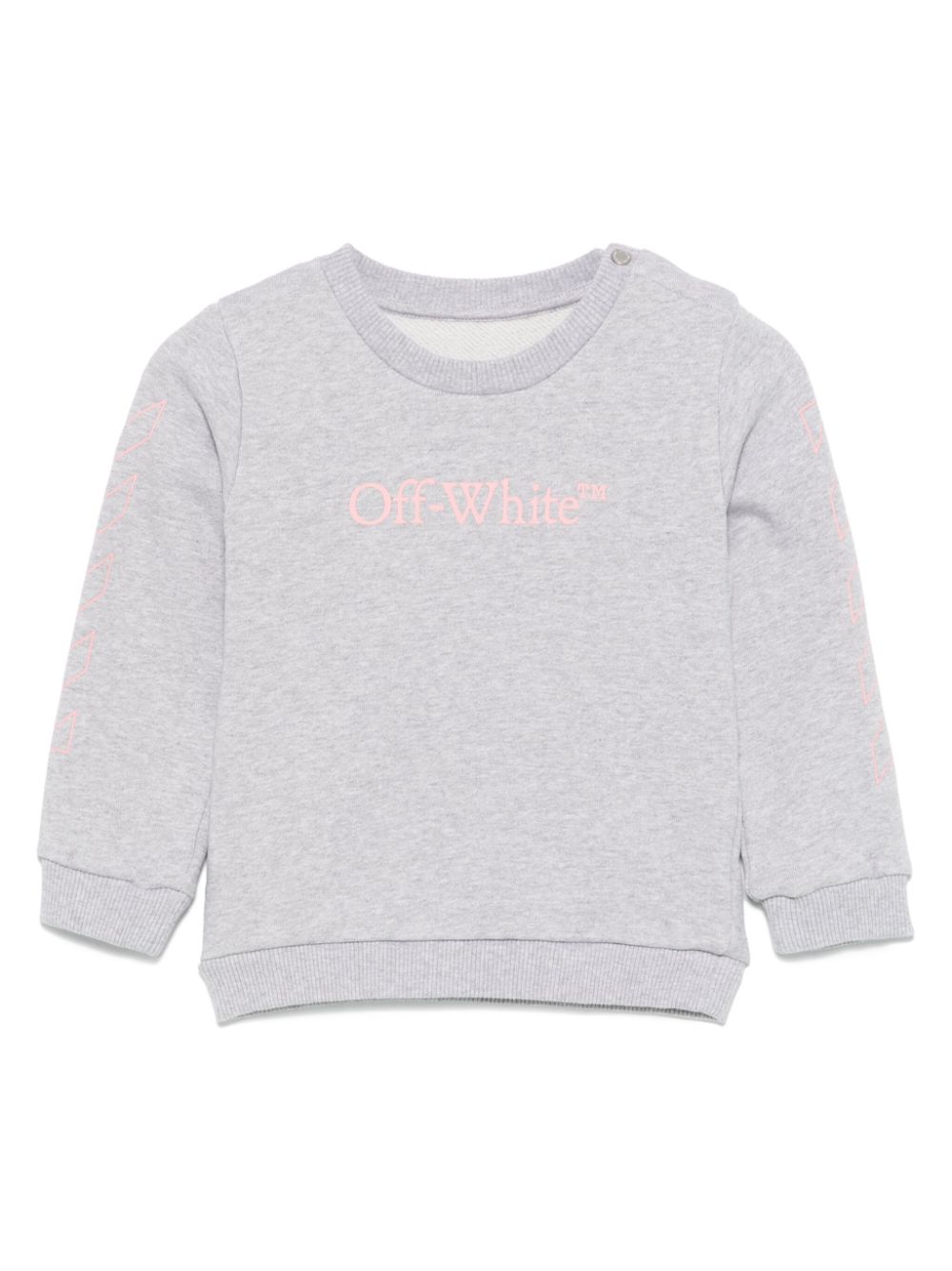 Off-White Kids Sweater met logoprint Grijs