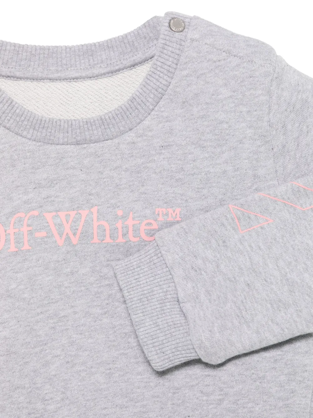 Off-White Kids Sweater met logoprint Grijs
