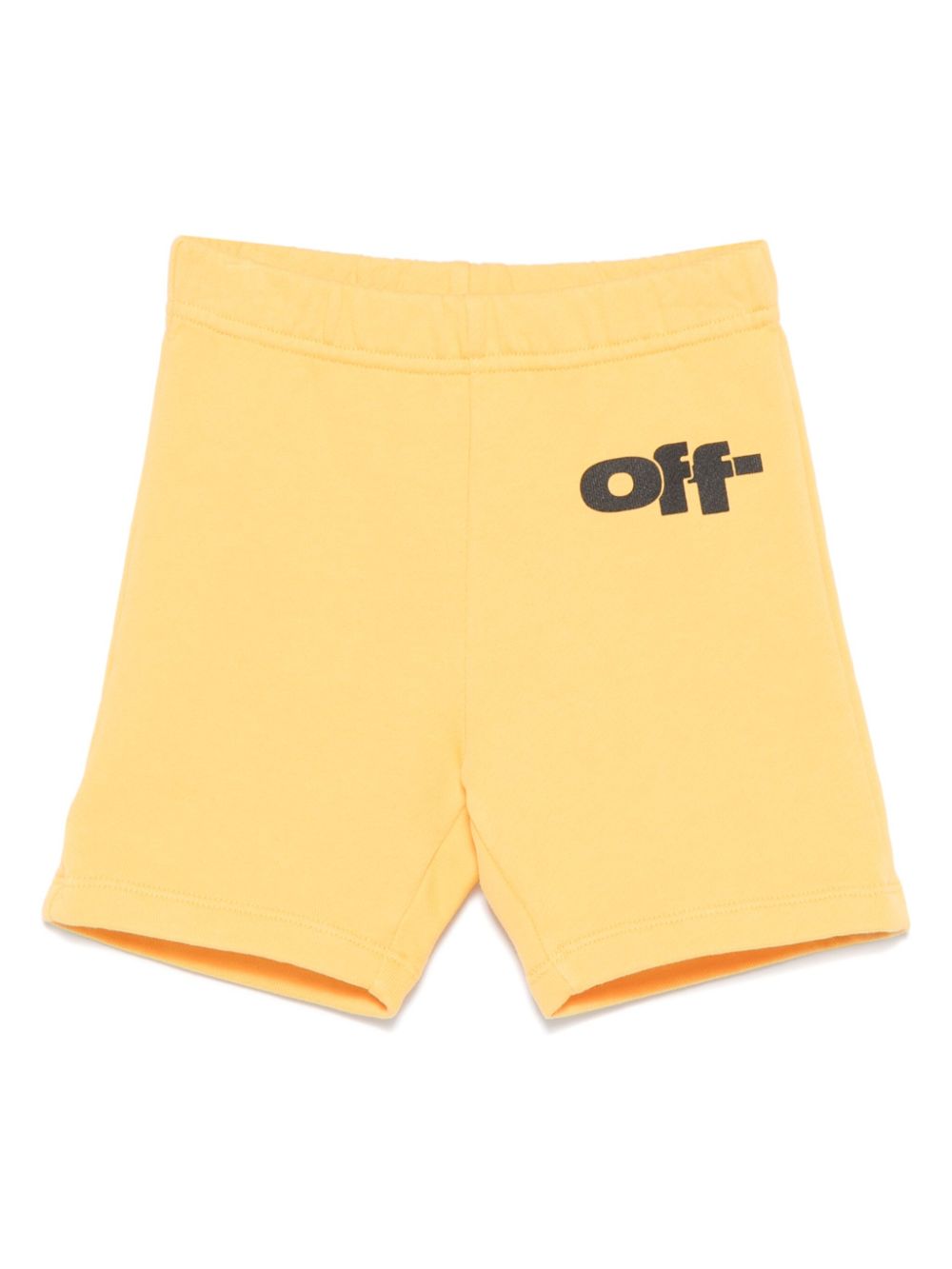 Off-White Kids logo-print shorts - Orange