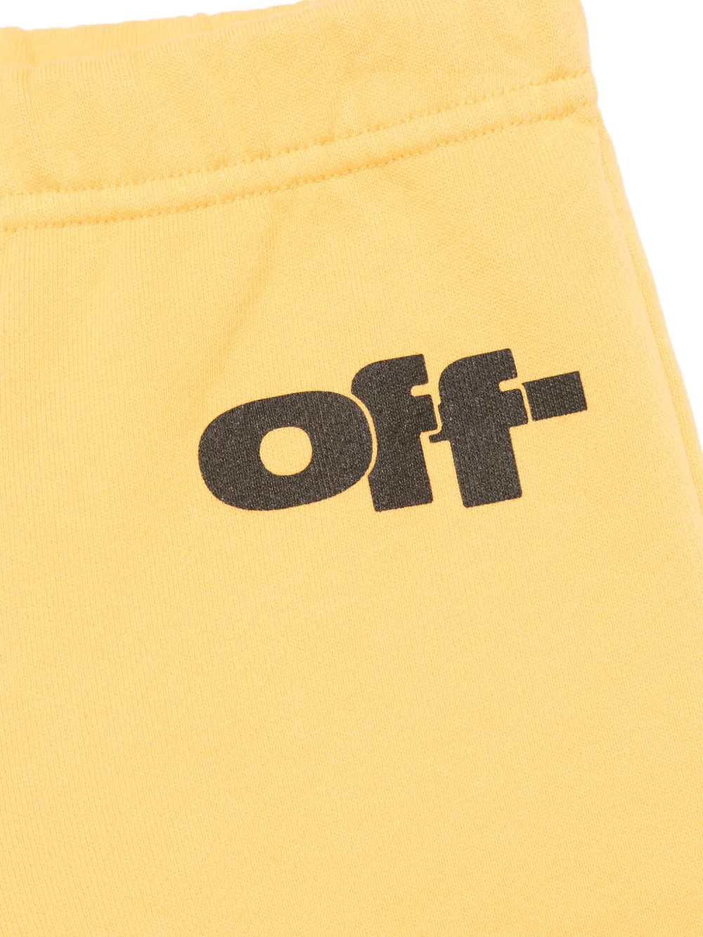 Off-White Kids Shorts met logoprint Oranje