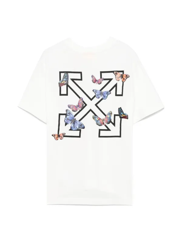 Tシャツ・カットソー No.0291 washing butterfly half T Washed butterfly T-shirt - pull&bear