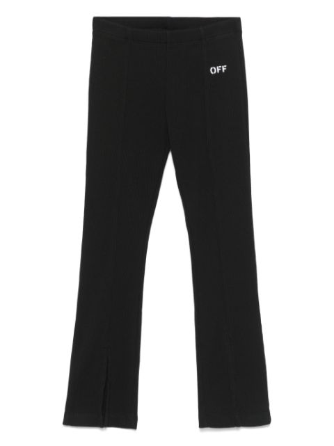 Off-White Kids ribbed trousers