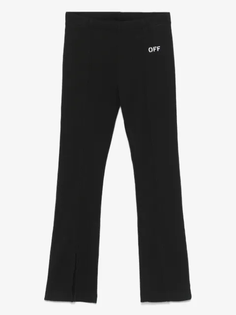 Off-White Kids pantalones de canalé